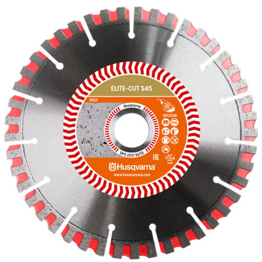 Алмазний Диск Husqvarna ELITE-CUT S45 (400мм) Твердий Бетон 5842250-02