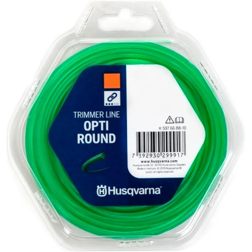 Корд Тримерний Husqvarna Opti Round Зелений, Блістер (2,0мм*130м) 5976688-11