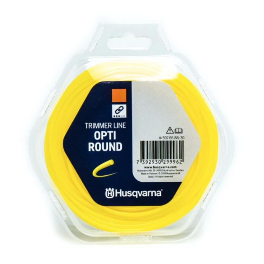 Корд Тримерний Husqvarna Opti Round Жовтий, Блістер (2,7мм*70м) 5976688-31