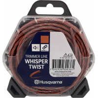 Корд Тримерний Husqvarna Whisper Twist Помаранчевий/Чорний, Блістер (2,4мм*12м) 5976691-20
